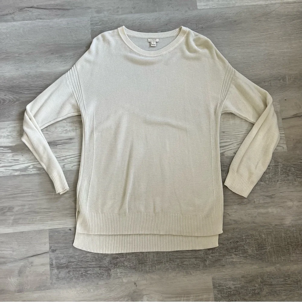 J.Crew split hem crewneck sweater